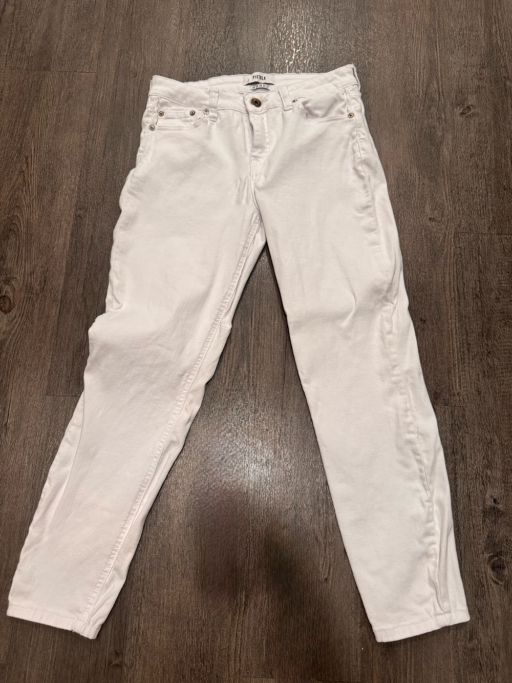 pistola White Straight Leg Women's Jeans
